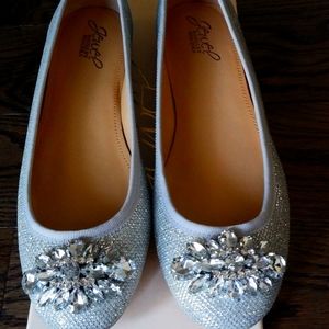 New! Badgley Mischka cabella jewel ballet flats